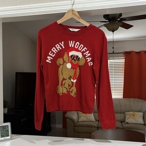 H&M MERRY WOOFMAS Ugly Christmas Sweater Size S